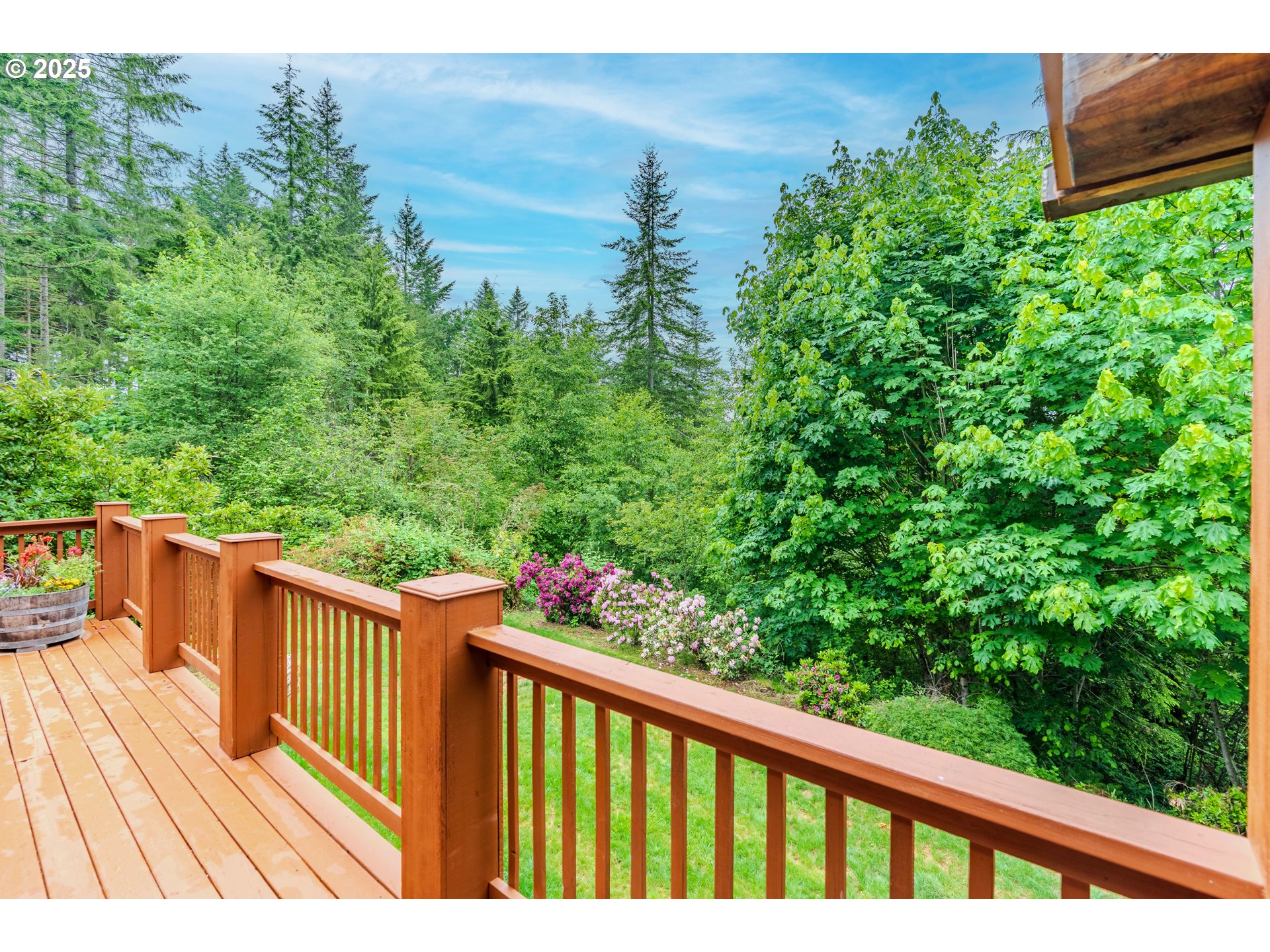 43144 Southeast Deverell Road Corbett, OR 97019 - Photo 34 of 48 a view of balcony of a house