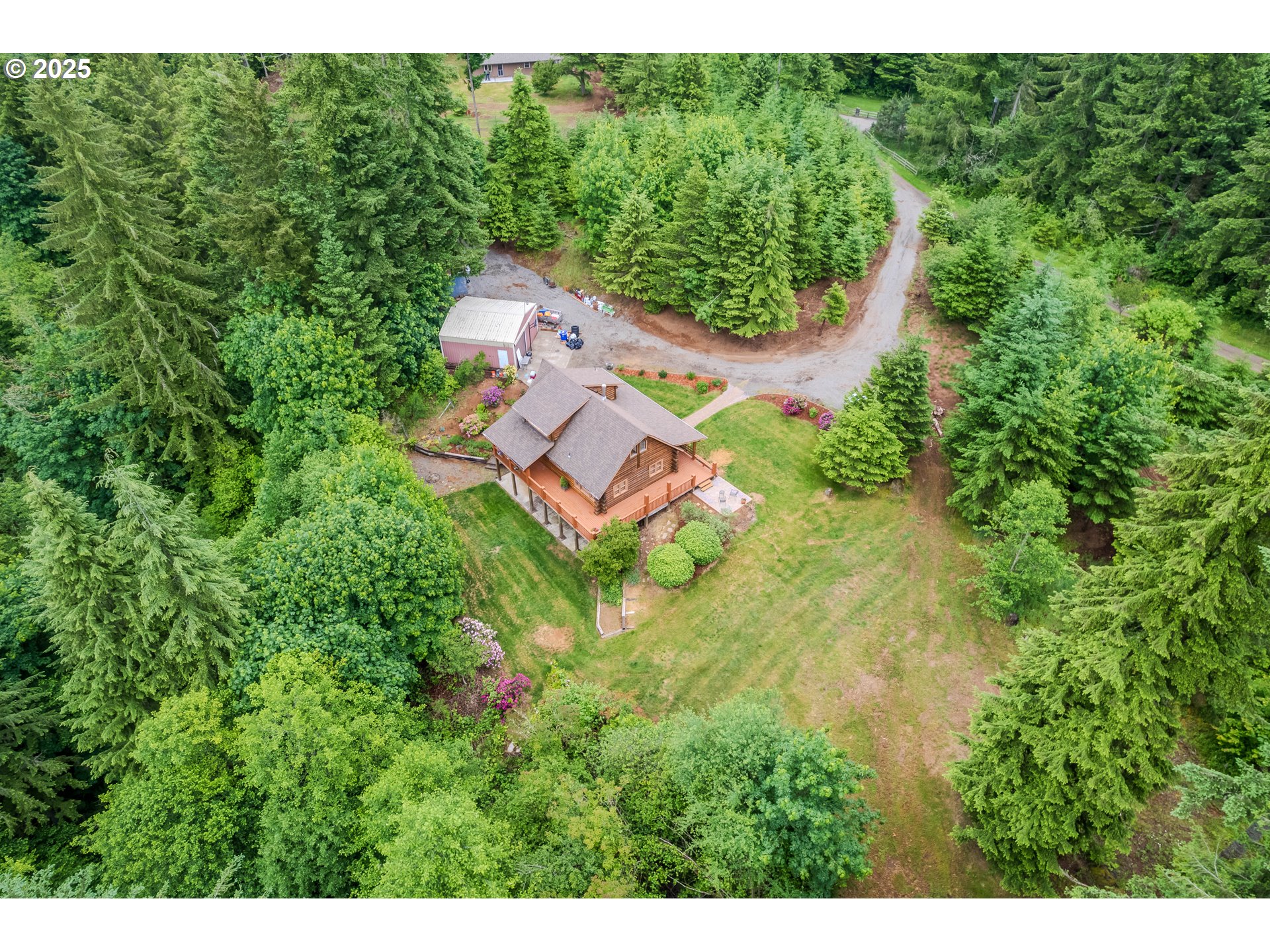 43144 Southeast Deverell Road Corbett, OR 97019 - Photo 48 of 48 a aerial view of a house with a yard