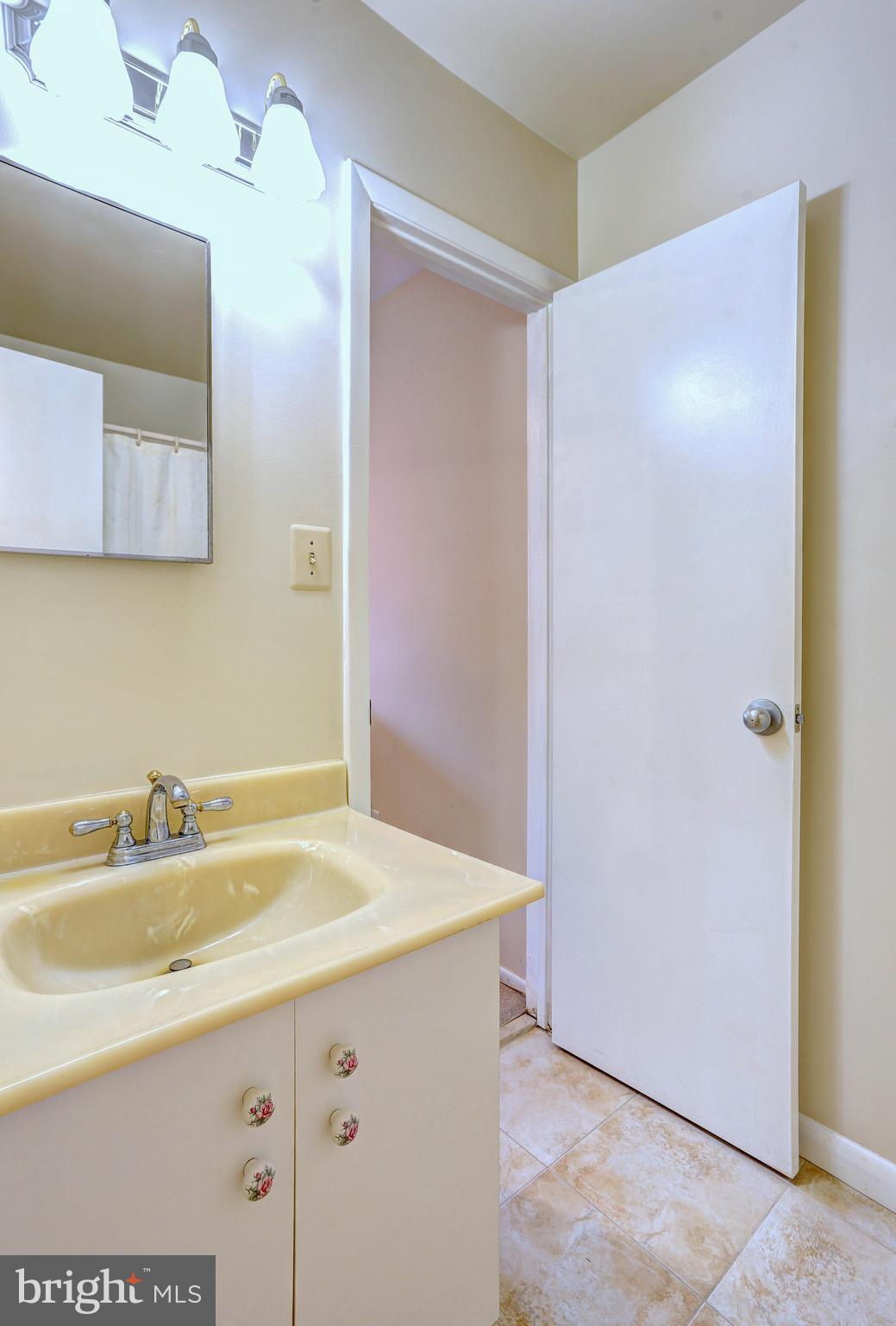 8018 Valley Manor Road, Unit 1A Owings Mills, MD 21117 - Photo 10 of 24 a bathroom with a sink and a mirror