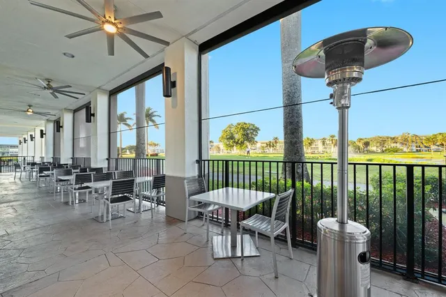 a view of a city from a balcony