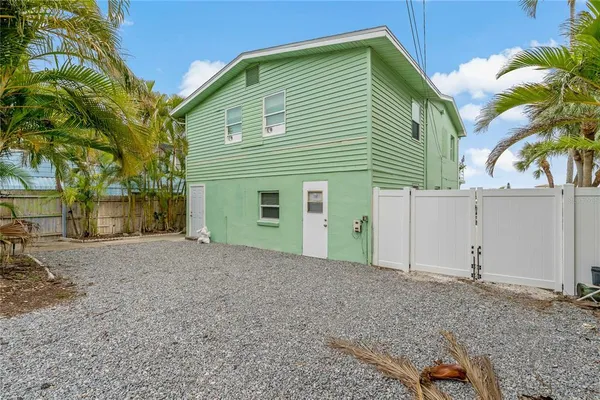 a backyard of a house