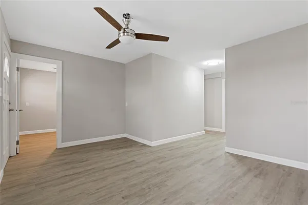 a view of an empty room