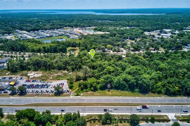 an aerial view of a city