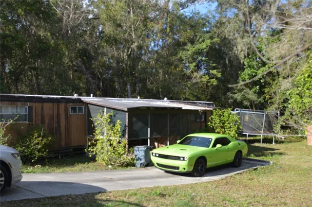 a house view with a garden space