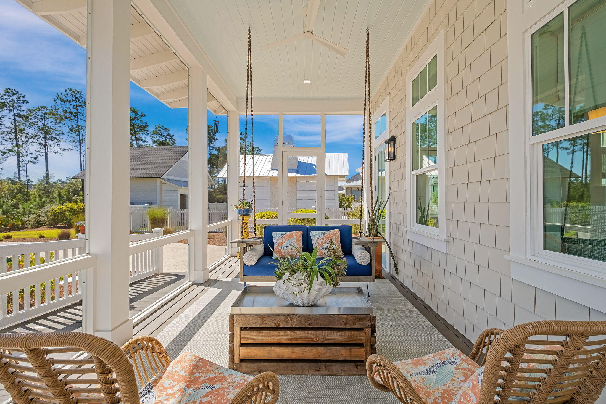 194 Sawbuck Dr Inlet Beach Inlet Beach, FL 32461 - Photo 29 of 38 a living room with furniture fireplace and wooden floor