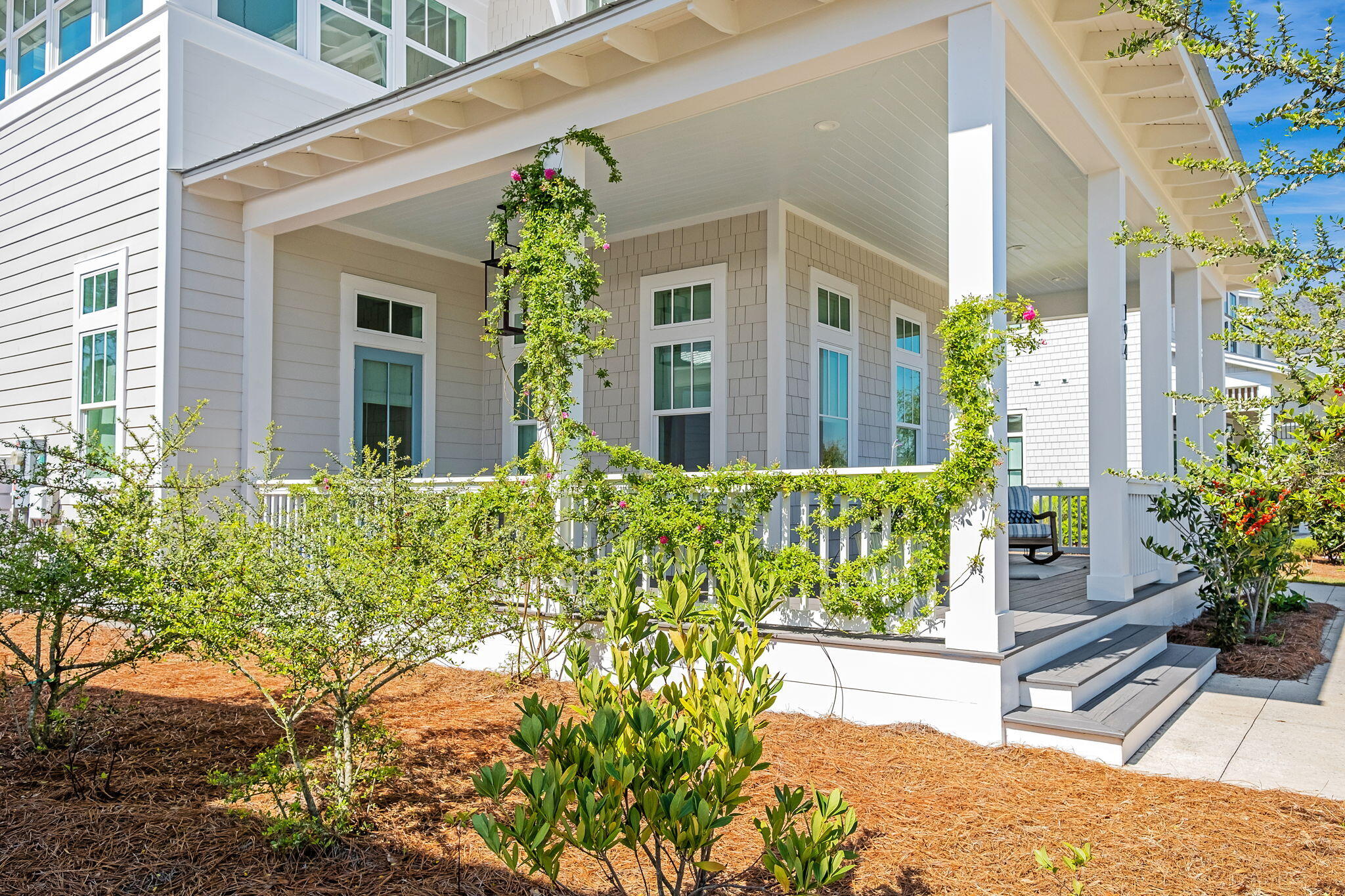 194 Sawbuck Dr Inlet Beach Inlet Beach, FL 32461 - Photo 34 of 38 a front view of a house with a garden