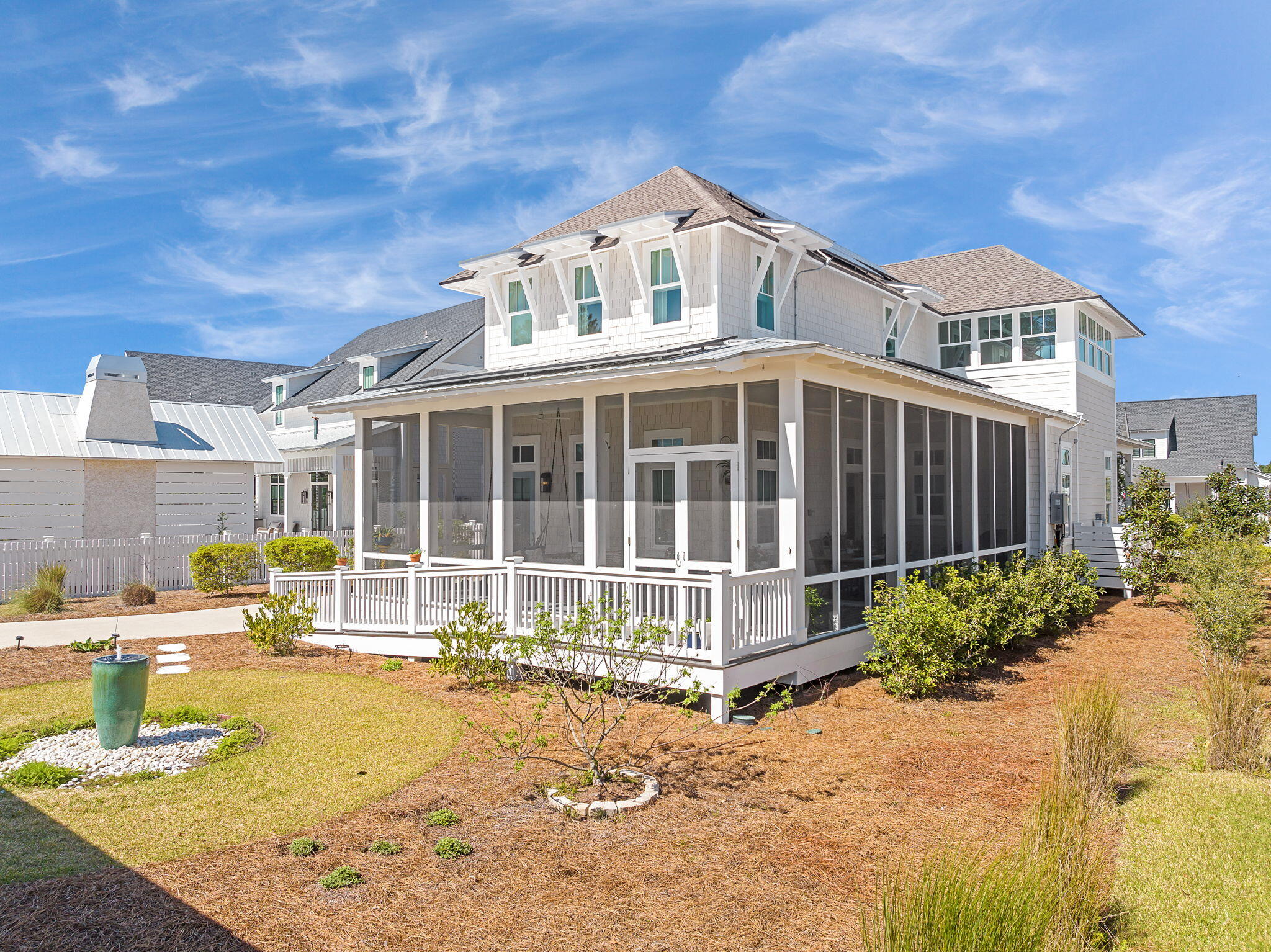 194 Sawbuck Dr Inlet Beach Inlet Beach, FL 32461 - Photo 36 of 38 a front view of a house with swimming pool