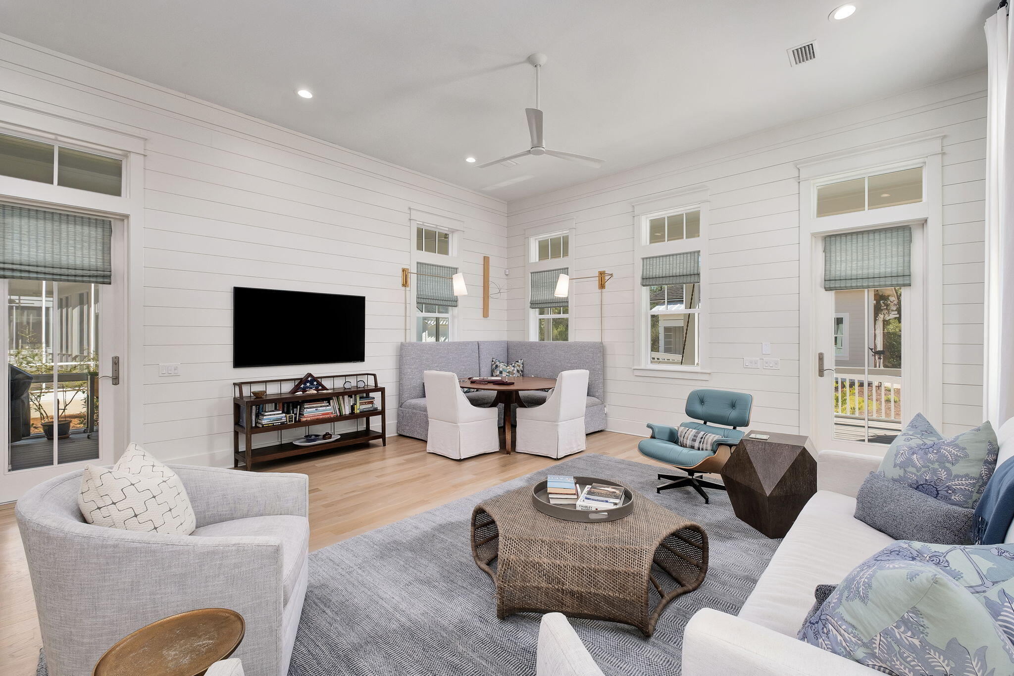 194 Sawbuck Dr Inlet Beach Inlet Beach, FL 32461 - Photo 7 of 38 a living room with furniture and a flat screen tv