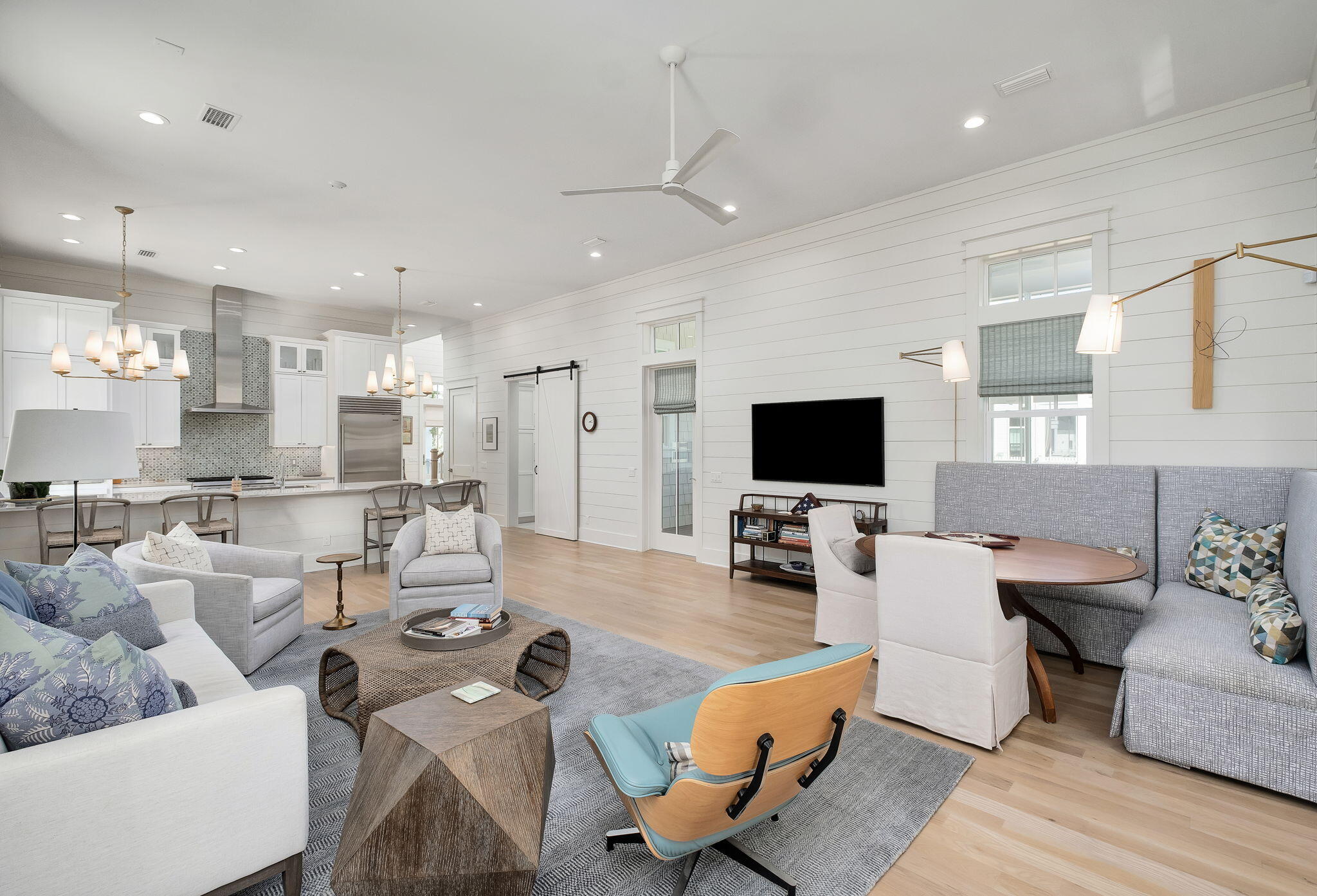 194 Sawbuck Dr Inlet Beach Inlet Beach, FL 32461 - Photo 8 of 38 a living room with furniture wooden floor and a flat screen tv