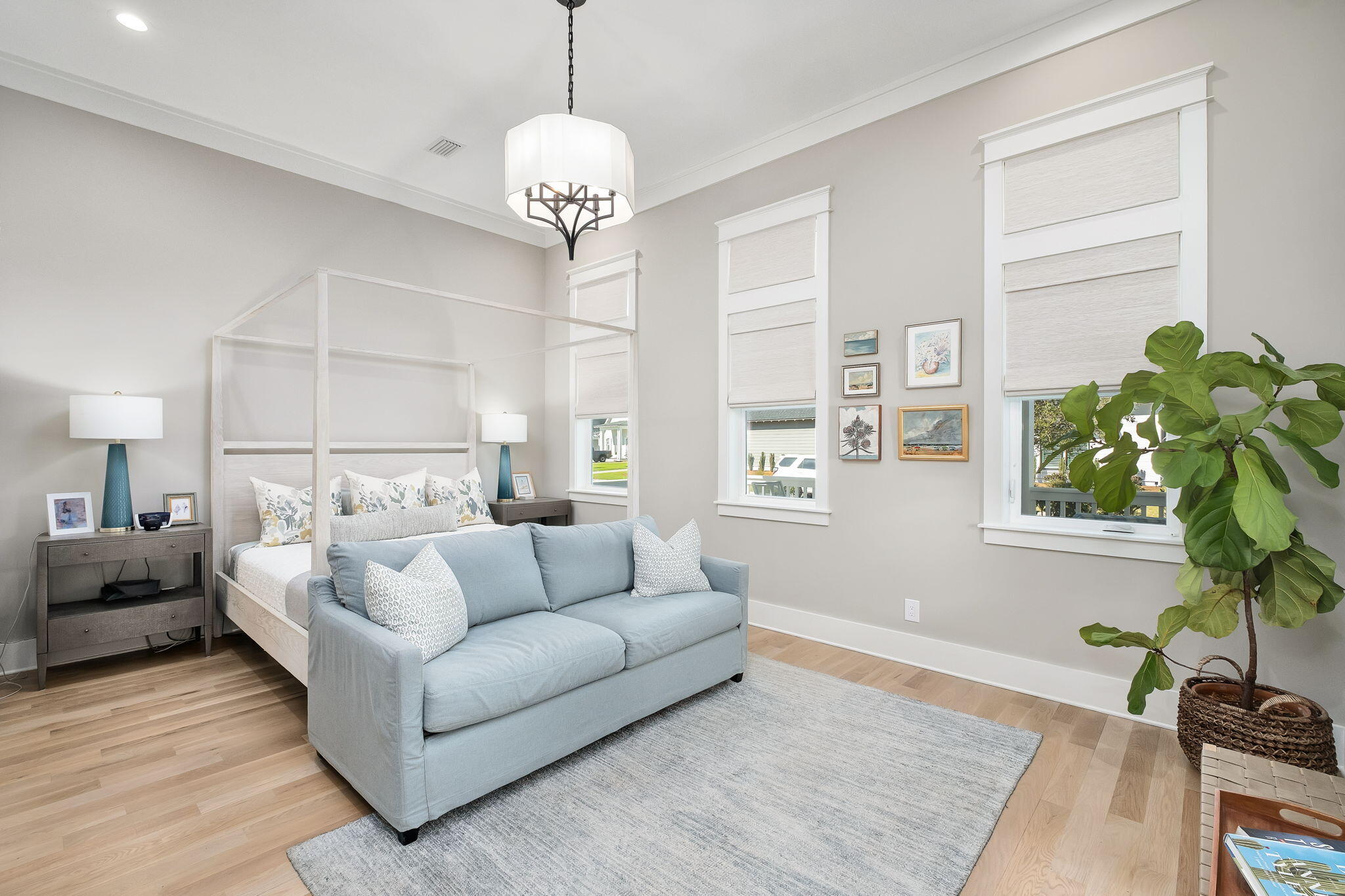 194 Sawbuck Dr Inlet Beach Inlet Beach, FL 32461 - Photo 10 of 38 a living room with furniture potted plant and a chandelier