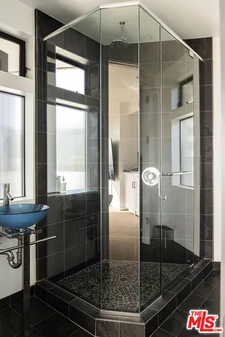 a view of a bench in the garden