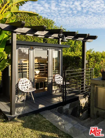 a front view of a building with street view