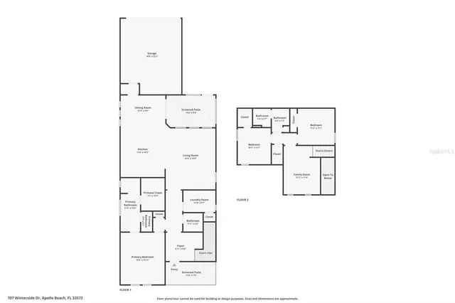 $423,500 | 707 Winterside Drive, Apollo Beach, FL 33572