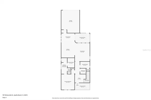 $423,500 | 707 Winterside Drive, Apollo Beach, FL 33572