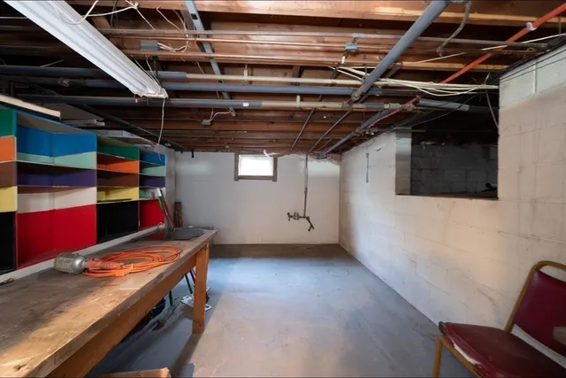 a view of storage and utility room