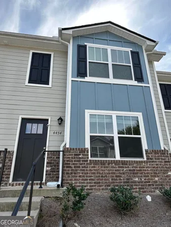 a front view of a house