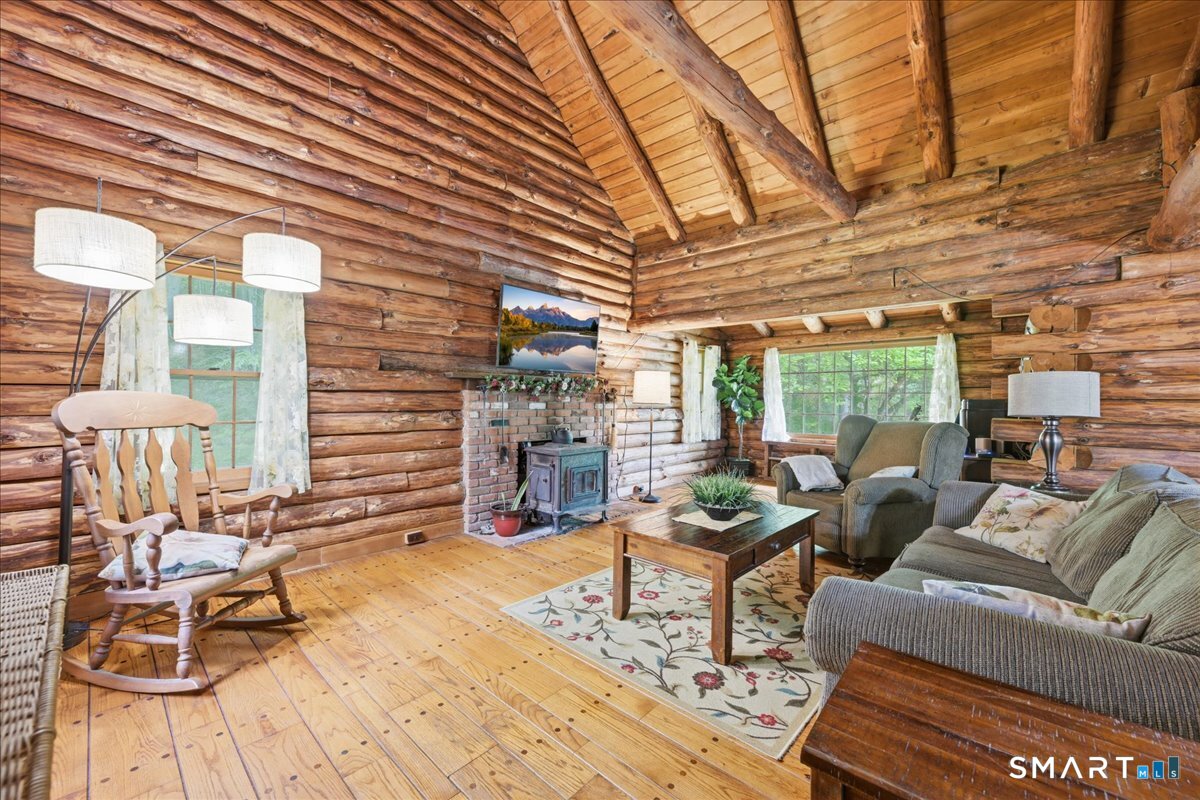 115 Green Hill Road Killingworth, CT 06419 - Photo 11 of 40 Cathedral ceilings with exposed beams