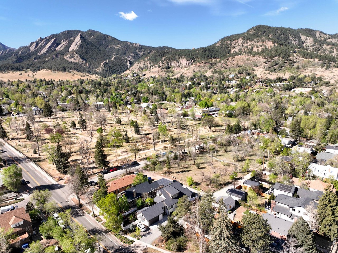 1321 9th Street, Unit A Boulder, CO 80302 - Photo 41 of 45 a view of a city with mountains in the background
