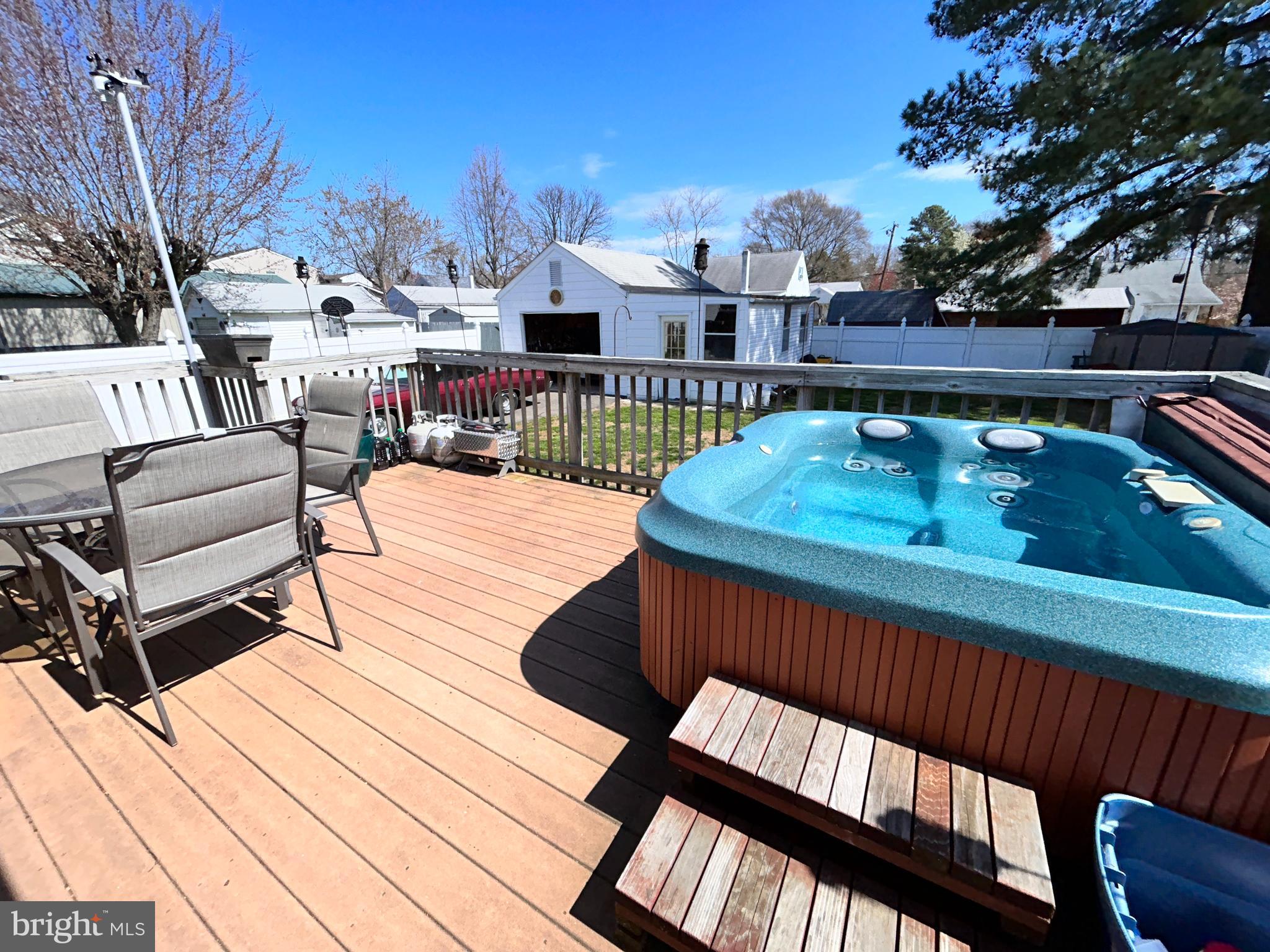 305 Liberty Road Essex, MD 21221 - Photo 29 of 32 Deck with Hot tub