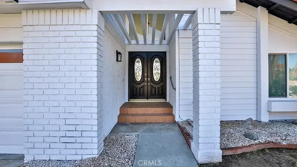 a hallway with a door