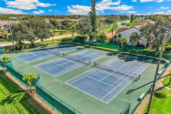 a view of a tennis court
