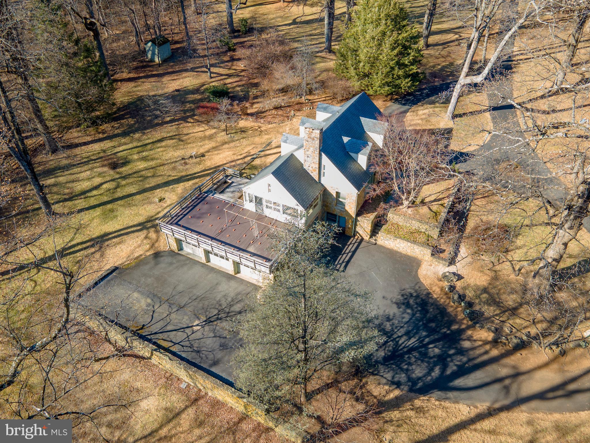 32843 Mt Weather Road Bluemont, VA 20135 - Photo 2 of 42 Aerial view shows mature Tulip Poplar trees