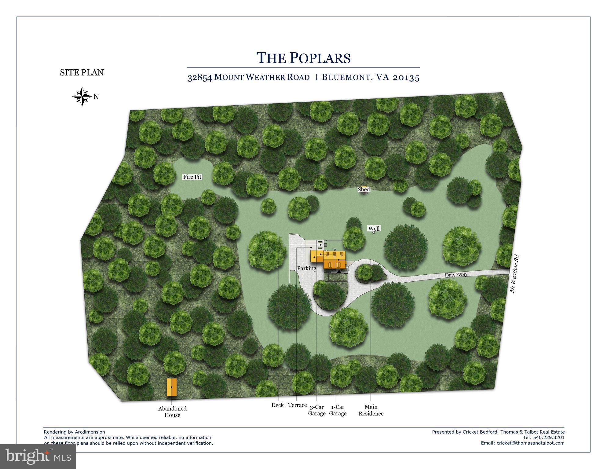 32843 Mt Weather Road Bluemont, VA 20135 - Photo 36 of 42 The Poplars Site Plan