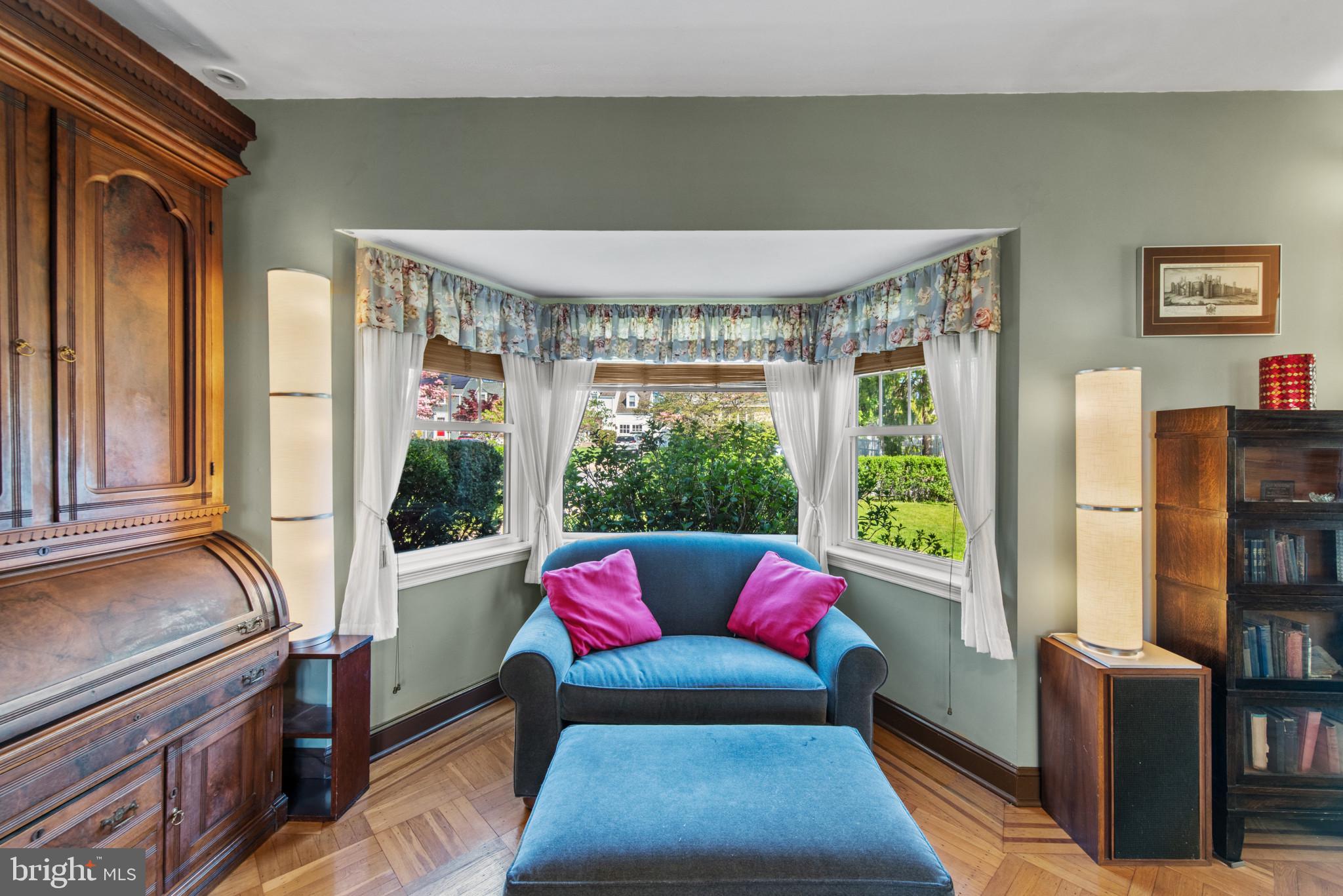 16 Delaware Avenue Ridley Park, PA 19078 - Photo 7 of 54 Living Room with Bow Window