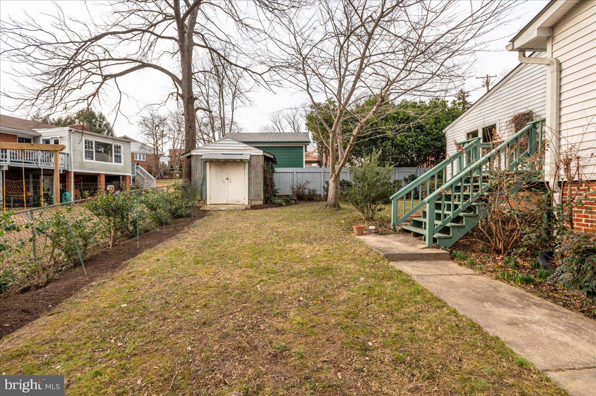 8606 Grubb Road Chevy Chase, MD 20815 - Photo 30 of 31 Backyard with shed