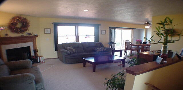 1032 South Trainer Road Rockford, IL 61108 - Photo 2 of 6 a living room with furniture a fireplace and a window