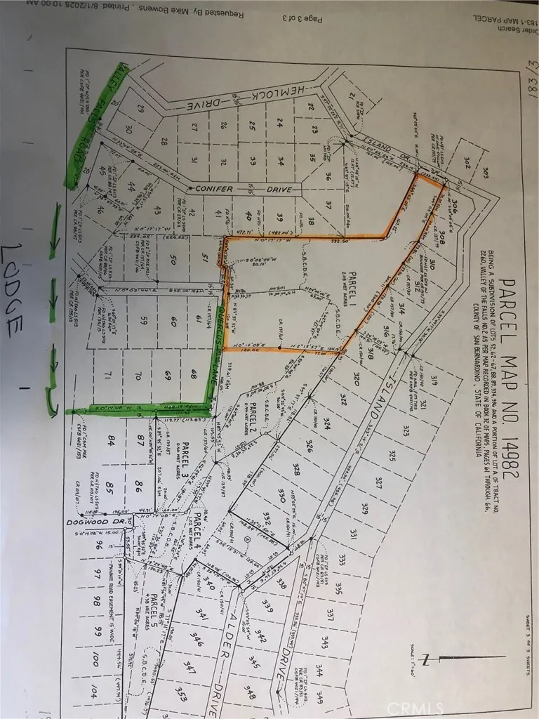 0 Quercus Lane Forest Falls, CA 92339 - Photo 23 of 24 a view of wooden staircase with white walls
