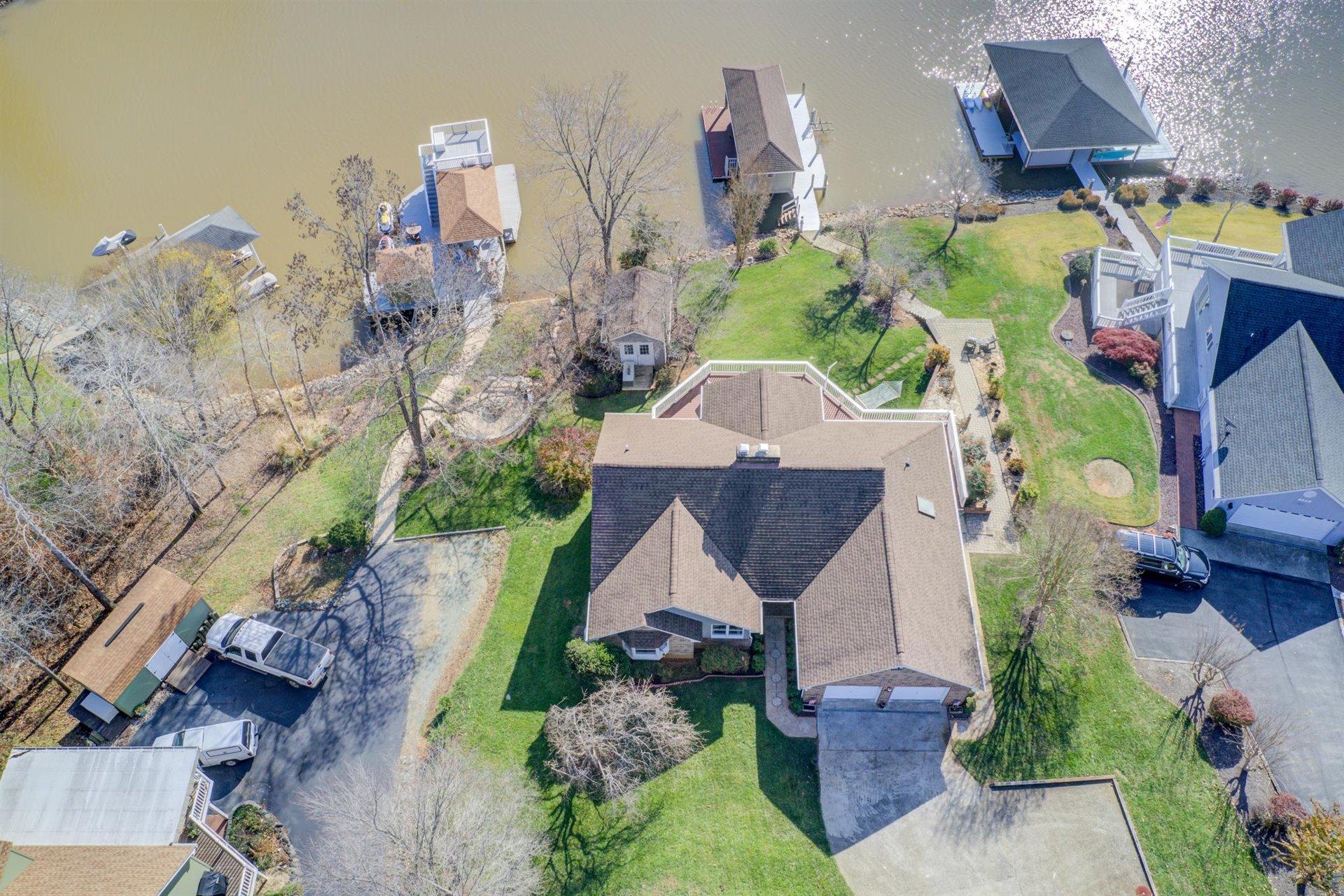 171 Sandy Point Court Union Hall, VA 24176 - Photo 60 of 65 an aerial view of multiple house