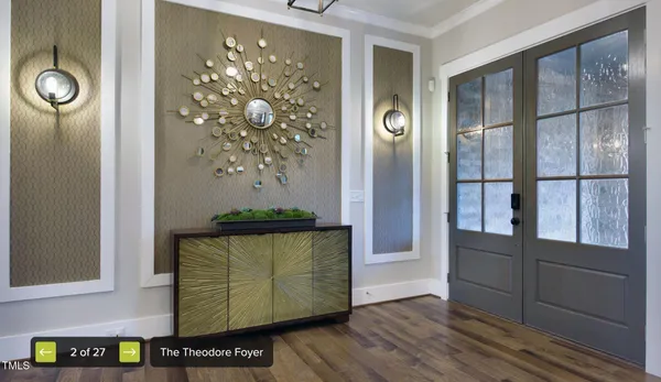 a view of front door with hallway