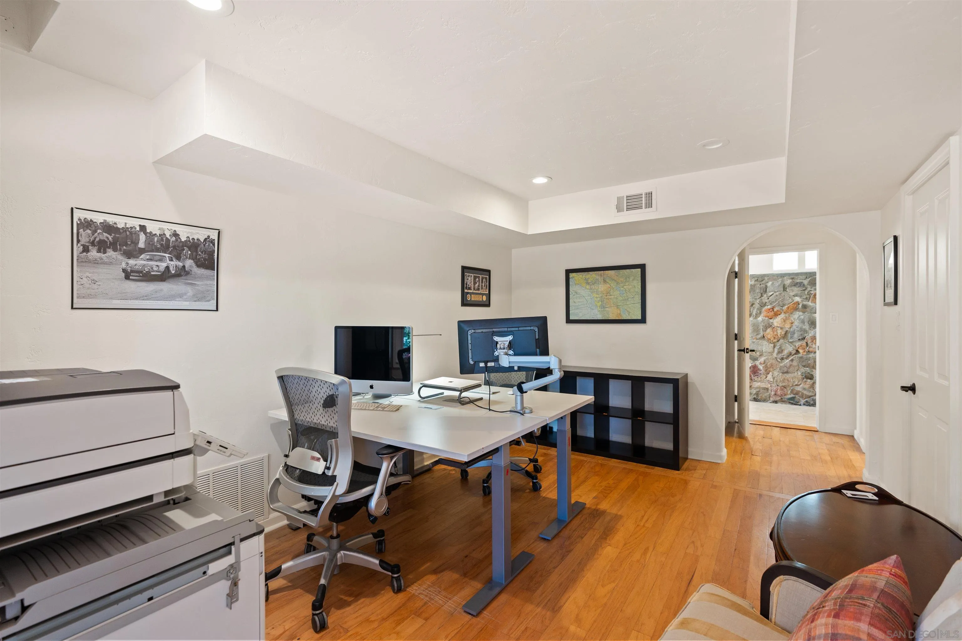 6347 Las Colinas Rancho Santa Fe, CA 92067 - Photo 21 of 24 a workspace with furniture and wooden floor
