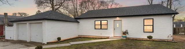 a backyard of a house