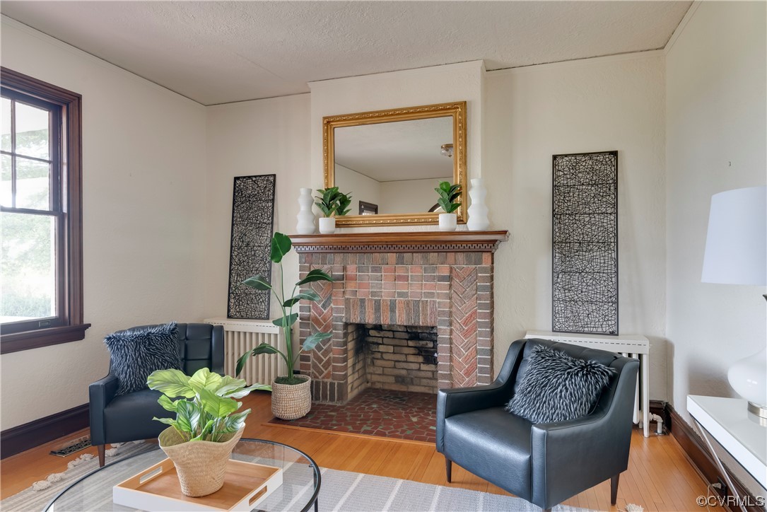 1700 Midview Road Henrico, VA 23231 - Photo 18 of 50 a living room with furniture and a fireplace