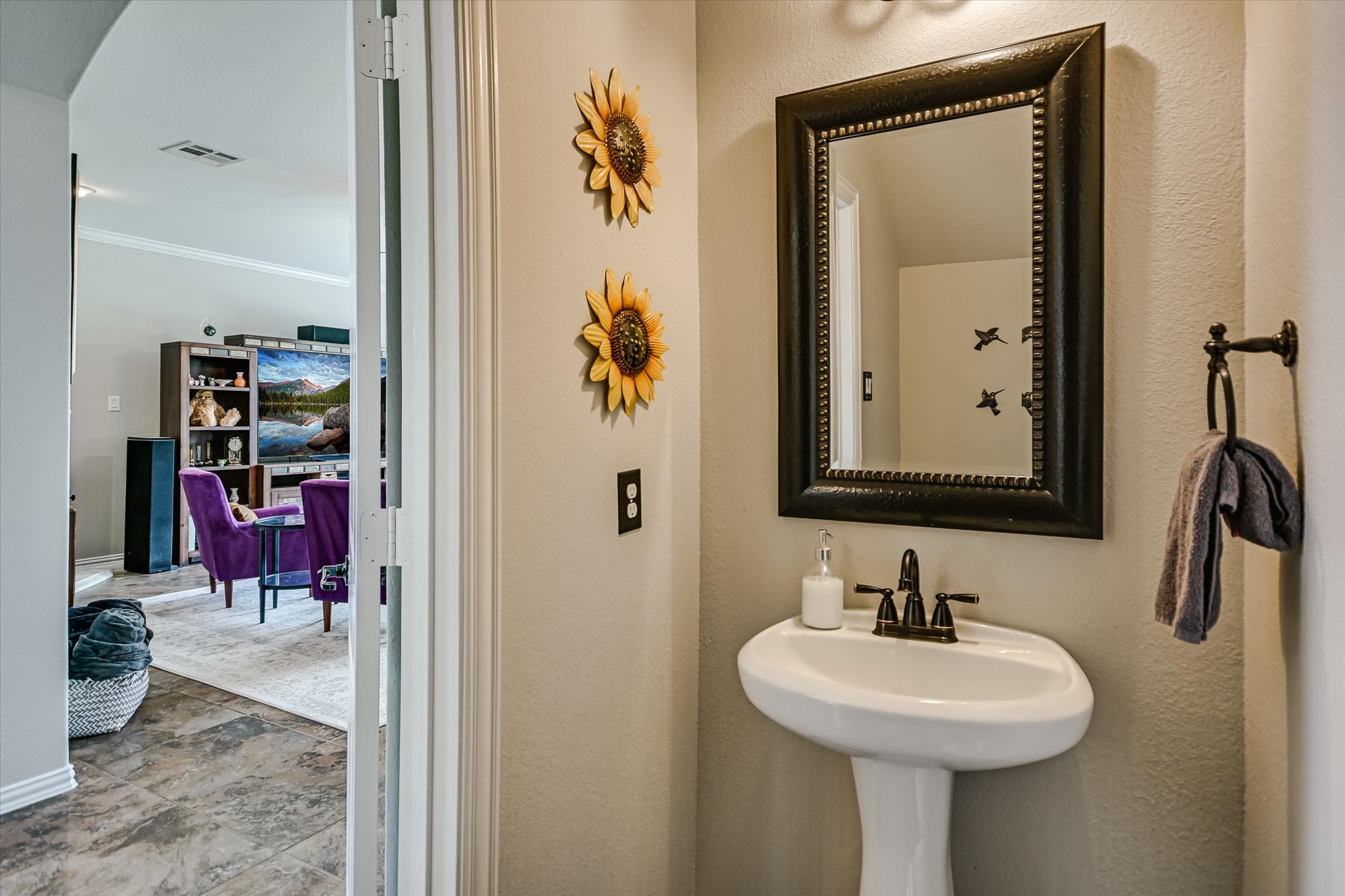 4623 Chestnut Meadows Bend Georgetown, TX 78626 - Photo 25 of 30 a bathroom with a sink and a mirror