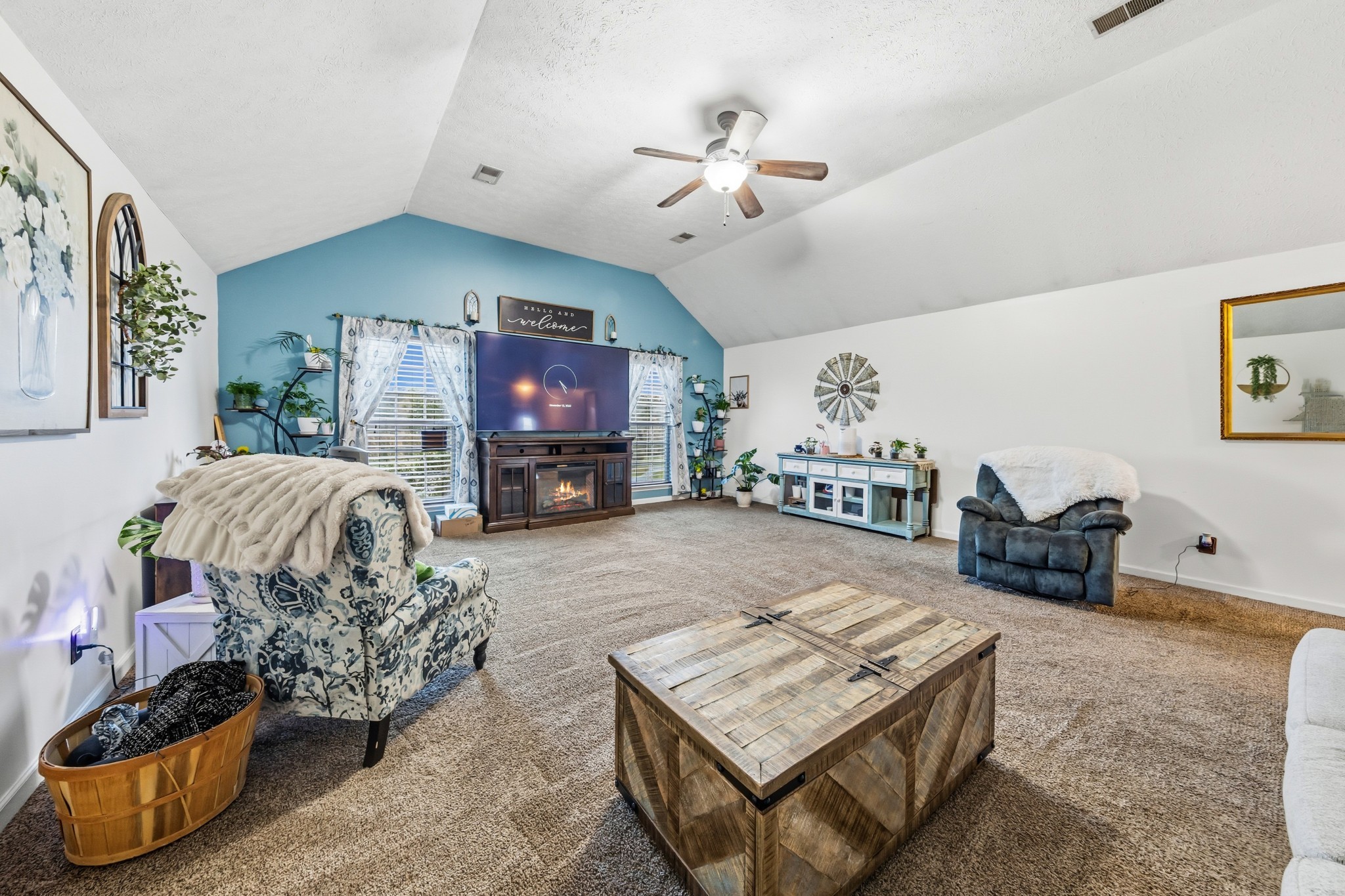 699 Puckett Road Watertown, TN 37184 - Photo 25 of 53 a living room with furniture and a fireplace