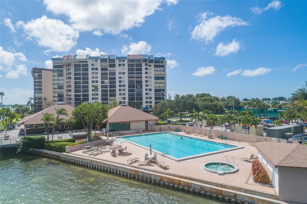 9525 Blind Pass Road, Unit 508 St. Pete Beach, FL 33706 - Photo 22 of 24 a view of a water with a terrace