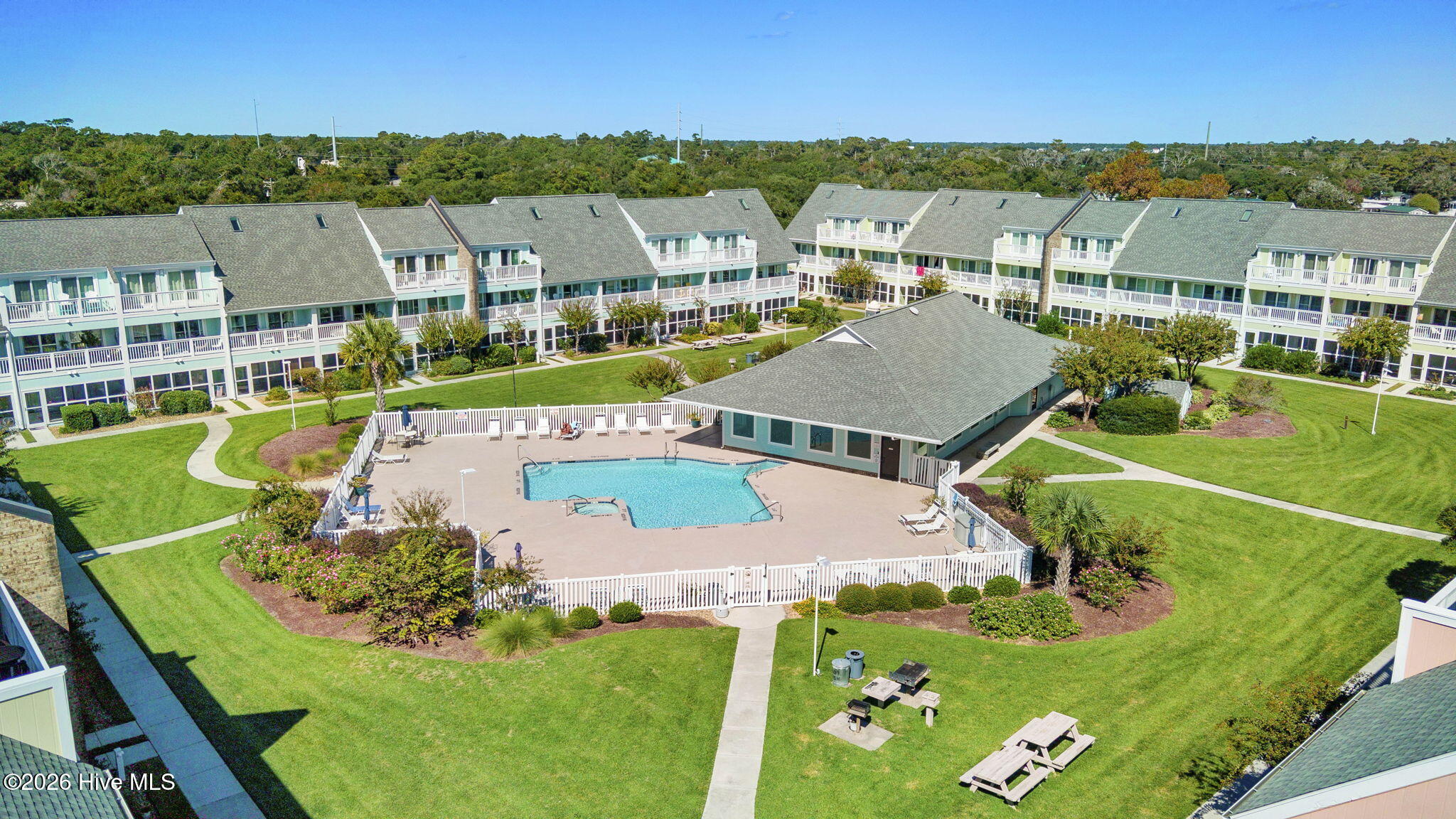 9201 Coast Guard Road, Unit F202 Emerald Isle, NC 28594 - Photo 37 of 44 35-web-or-mls-PB-Quad-Pool-Drone-2023