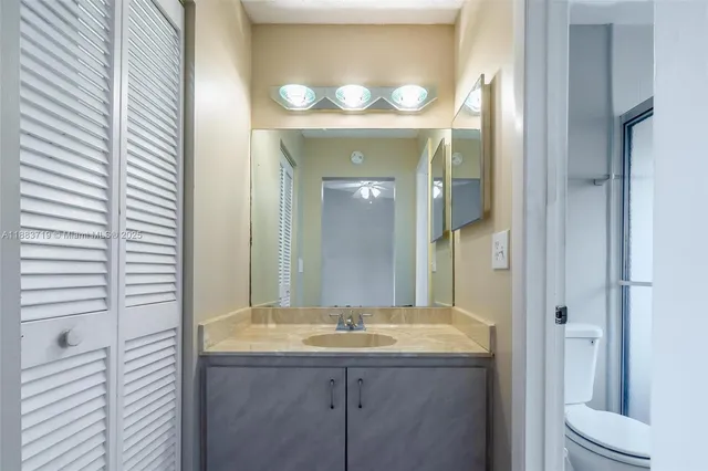 a view of a lake with a big yard