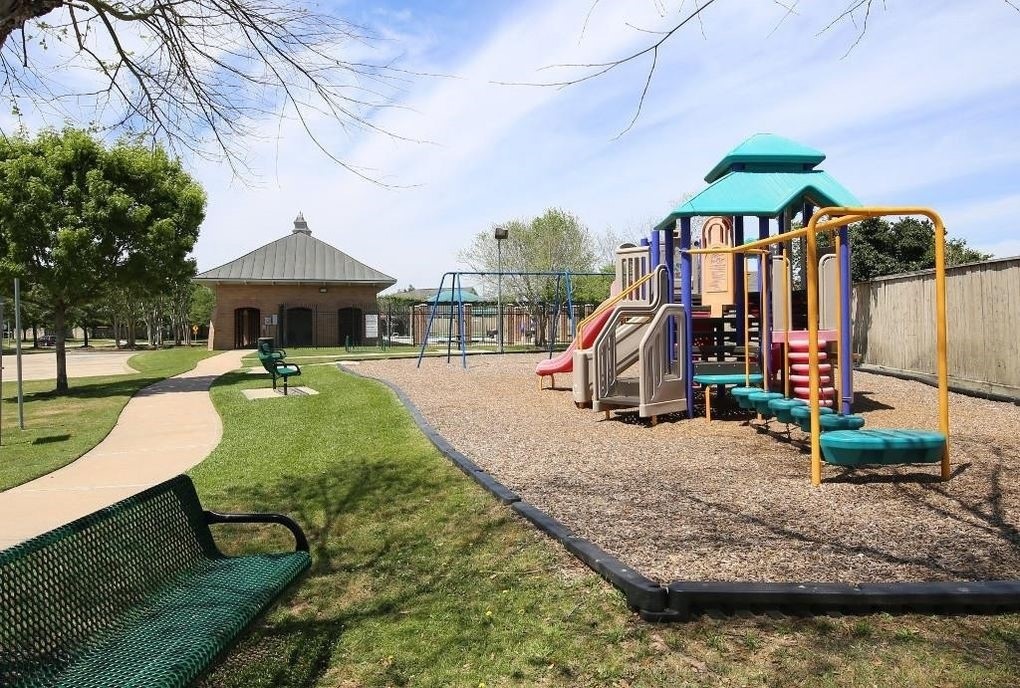 17223 Valhallah Way Houston, TX 77095 - Photo 13 of 14 a view of a swimming pool with a patio
