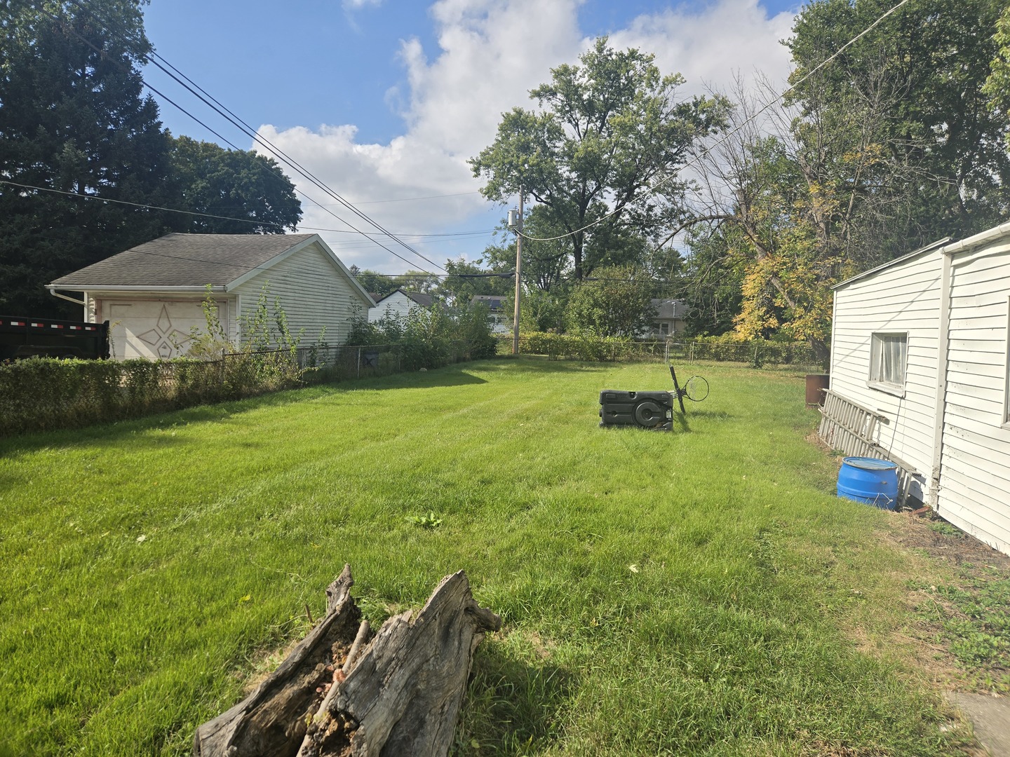 2038 Ruby Street Melrose Park, IL 60164 - Photo 3 of 13 a view of a garden with a bench