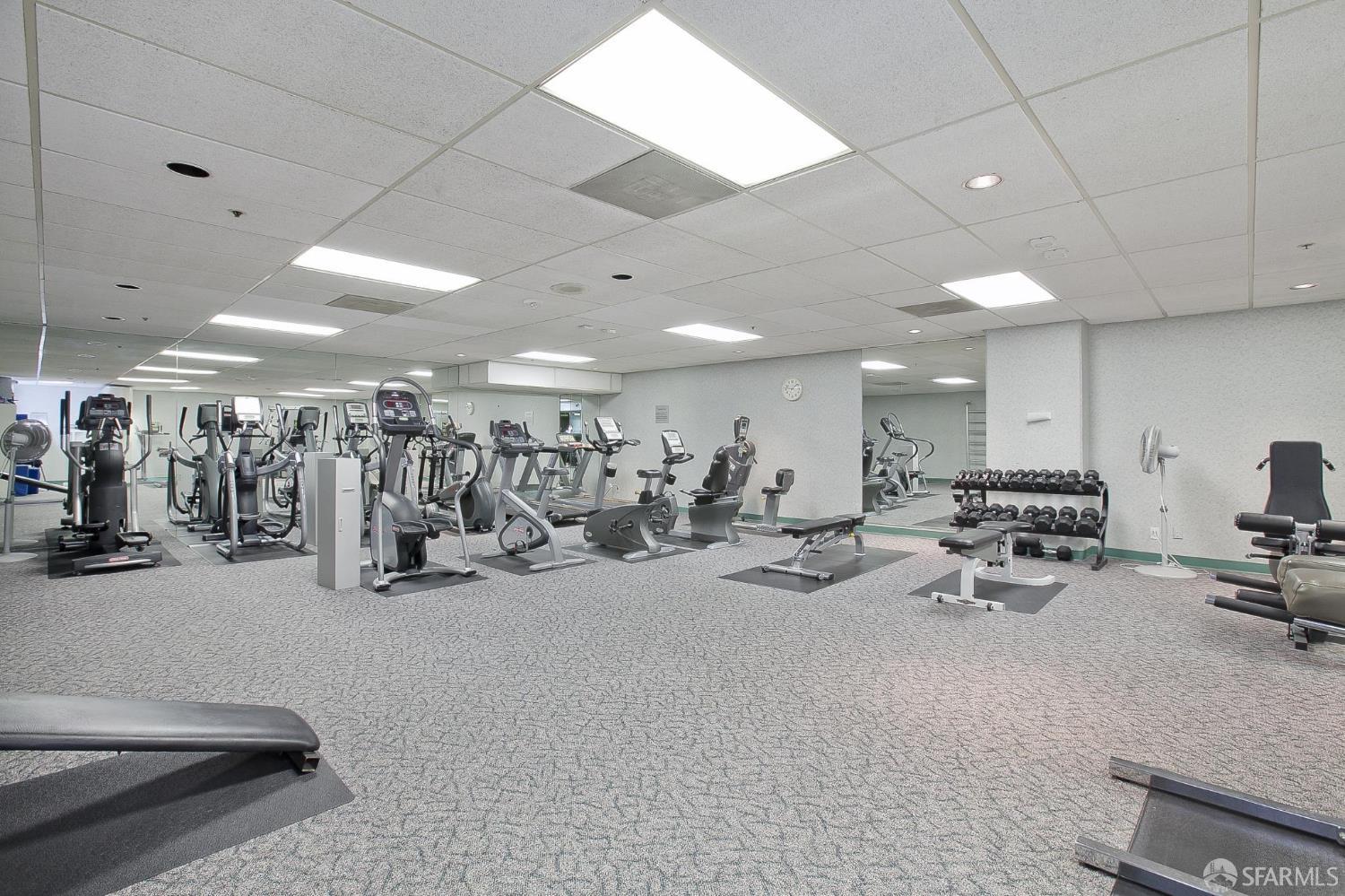601 Van Ness Avenue, Unit 812 San Francisco, CA 94102 - Photo 33 of 33 a view of a room with gym equipment