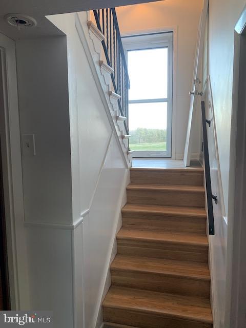 3121 Mt Zion Road Upperco, MD 21155 - Photo 30 of 43 a view of staircase with white walls and a window