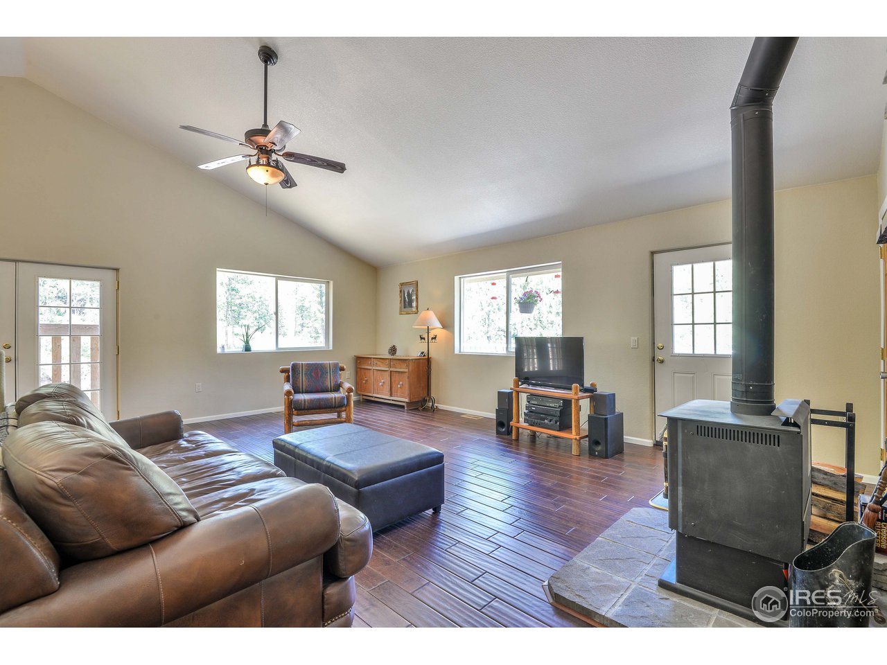 10285 Rist Canyon Road Bellvue, CO 80512 - Photo 15 of 39 Living Room w/Space to Entertain