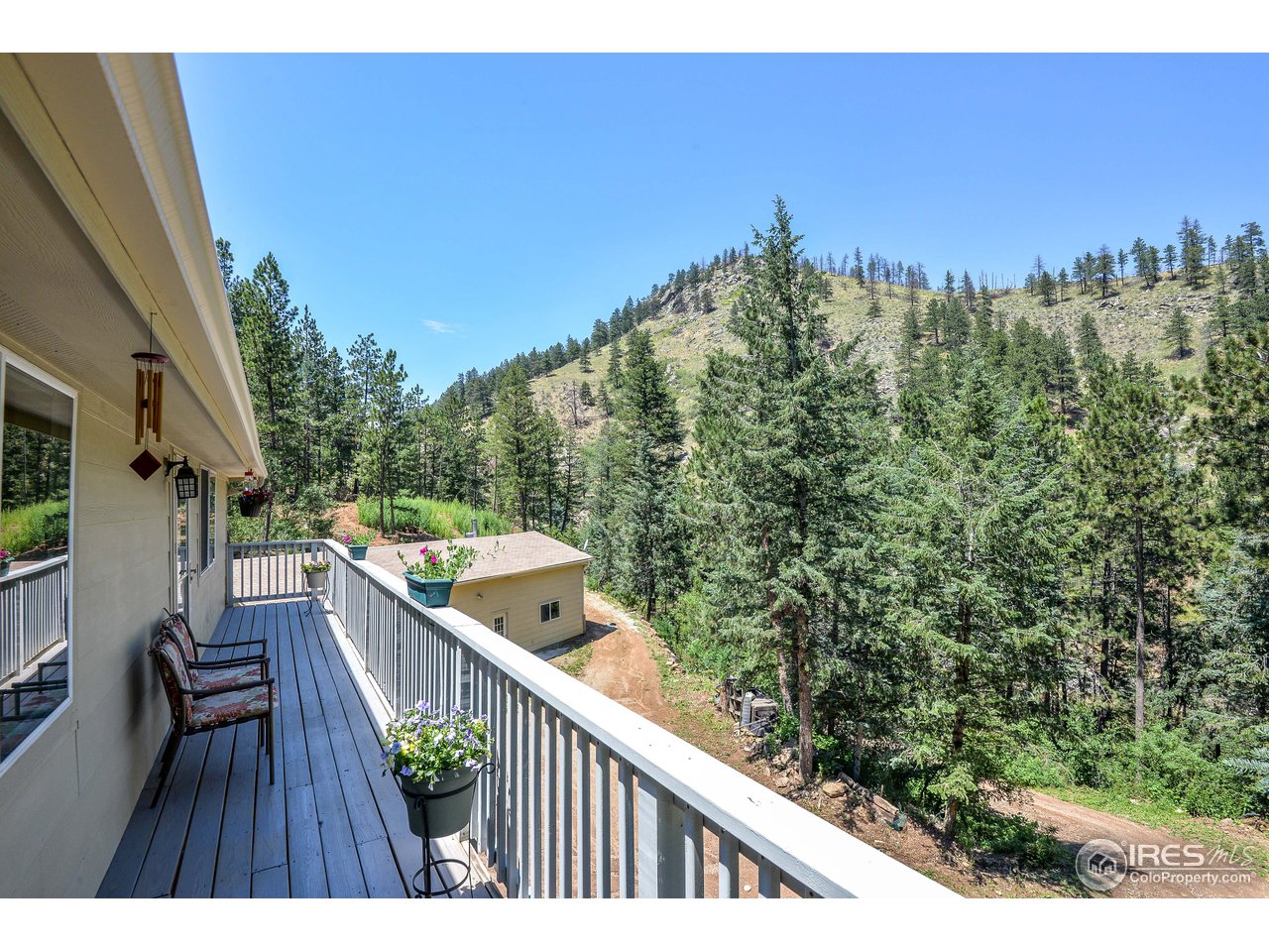 10285 Rist Canyon Road Bellvue, CO 80512 - Photo 6 of 39 Front Deck W/Views