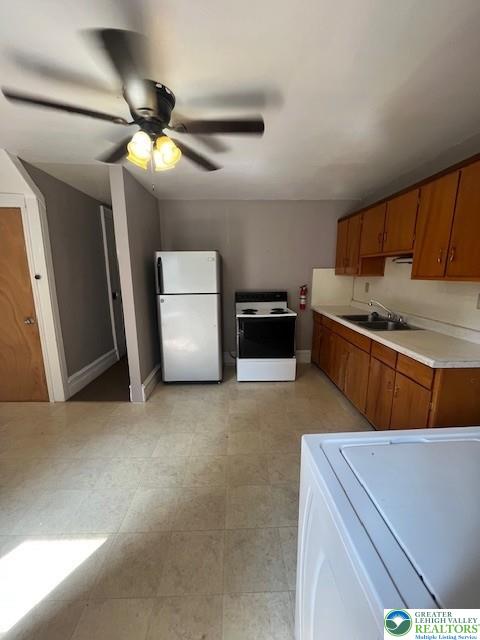 9 East Main Street, Unit C Weatherly, PA 18255 - Photo 5 of 13 a kitchen with stainless steel appliances granite countertop a sink a stove and a refrigerator