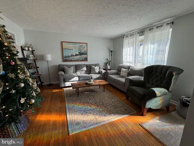 a living room with furniture window and wooden floor