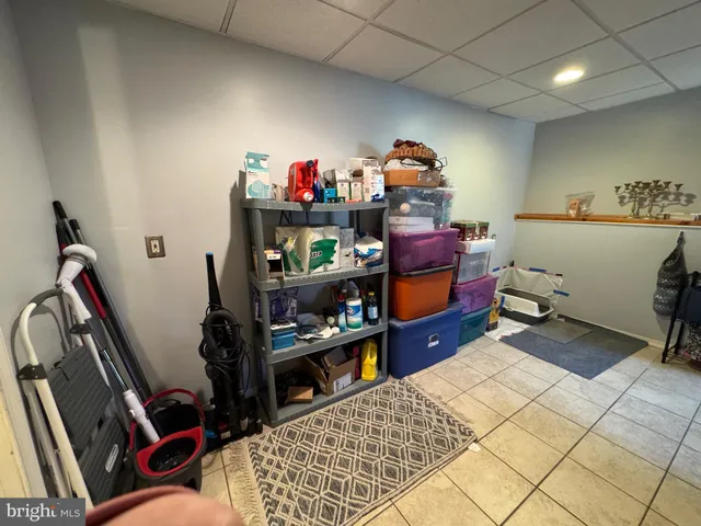 a room with storage and utility